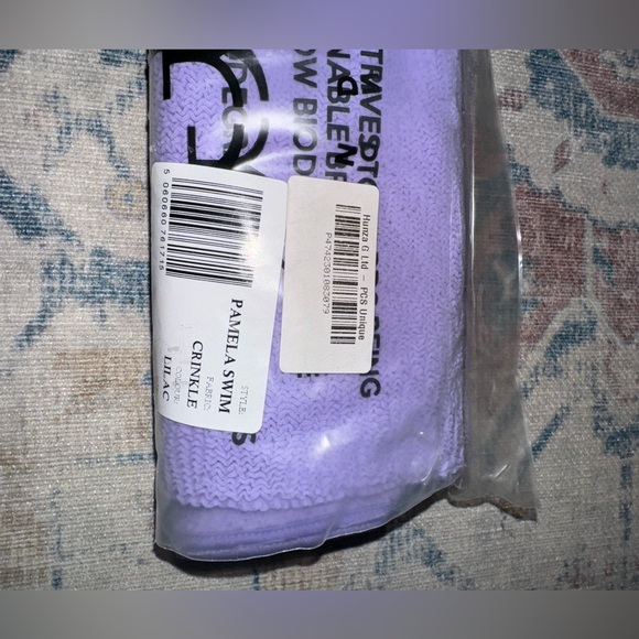 NEW Hunza G Pamela Crinkle One piece in Lilac - Picture 8 of 10